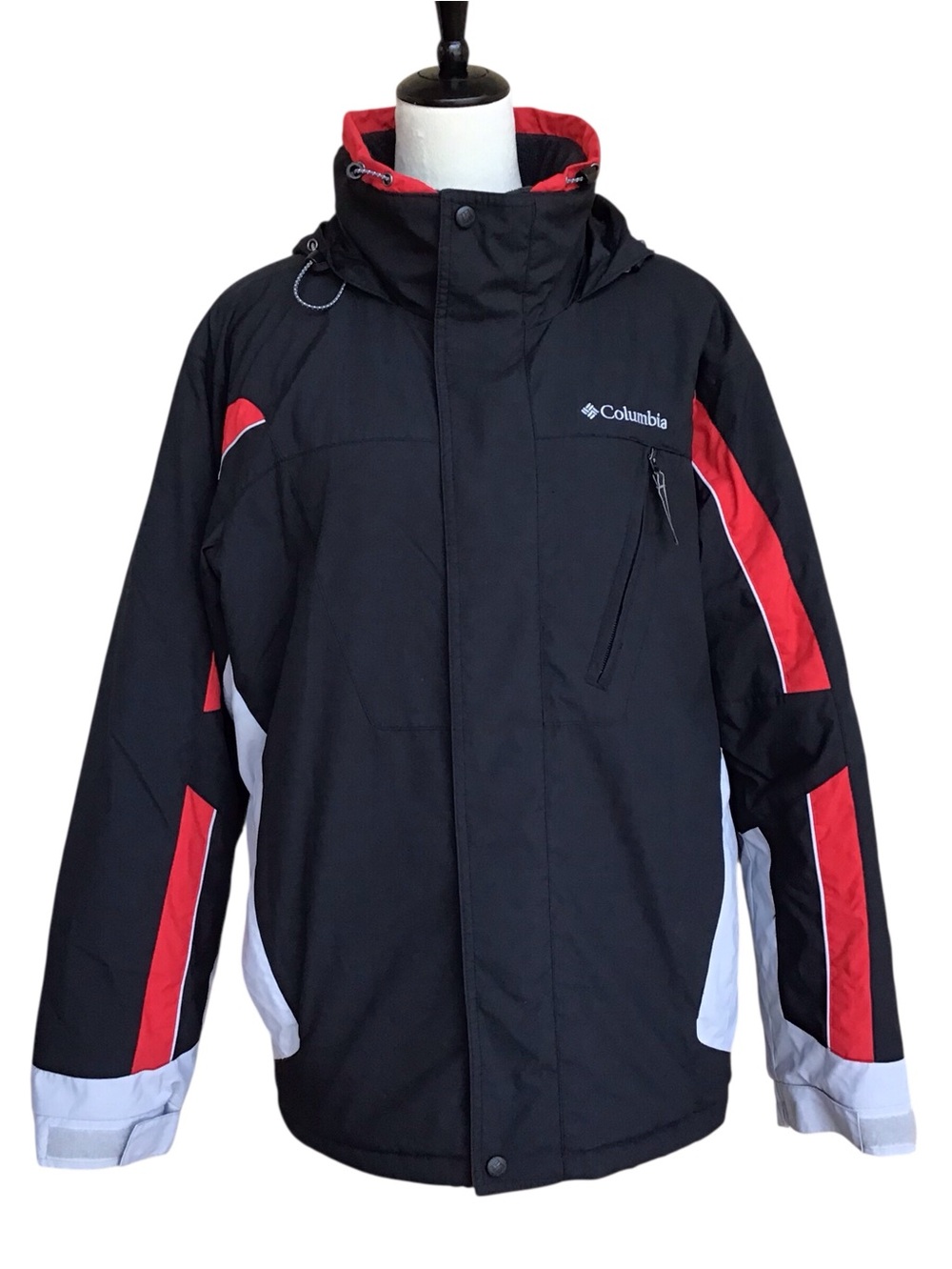 Columbia Nylon Hooded Full Zip Jacket